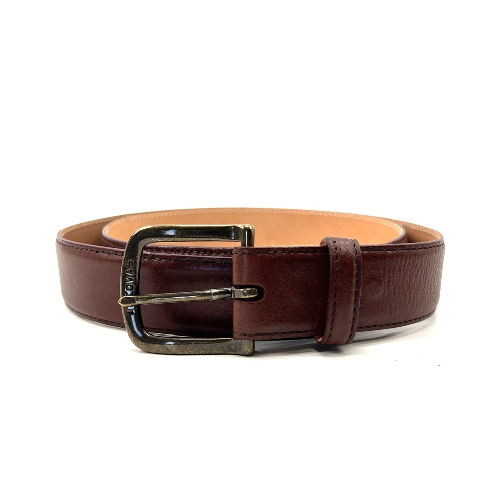 Tecovas Calfskin Leather Belt Men Sz 34 Bourbon Brown Belt Business Casual Work - Picture 3 of 9